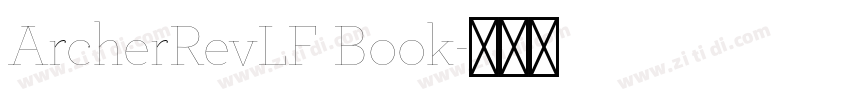 ArcherRevLF Book字体转换